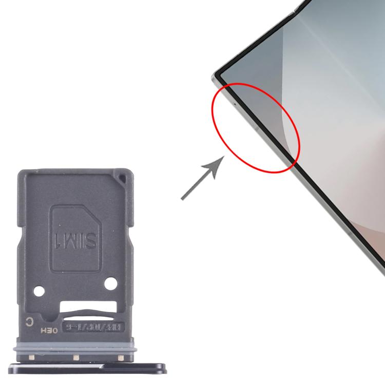 For Samsung Galaxy Z Fold7 SM-F966U US Version Original SIM Card Tray (Black) - free shipping - PMC TechLife - Order now!