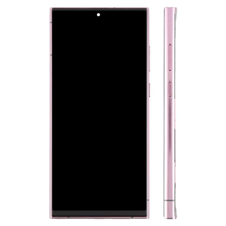 For Samsung Galaxy S22 Ultra SM-S908B 6.72 inch TFT LCD Screen Digitizer Full Assembly with Frame, Not Supporting Fingerprint Identification (Purple)