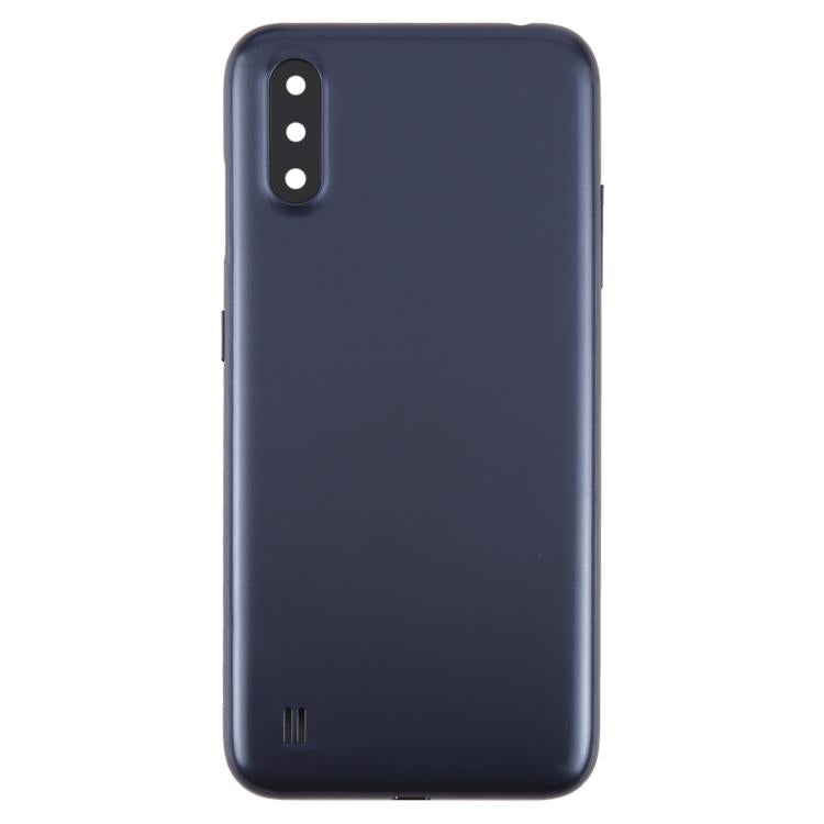 For Samsung Galaxy A01 SM-A015F Back Cover with Camera Lens Cover(Blue)