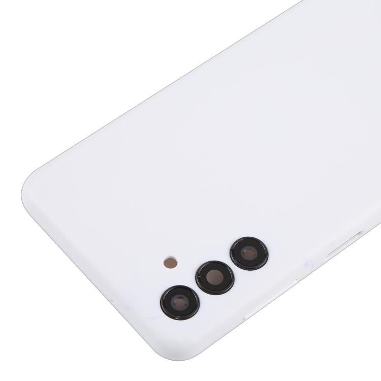 For Samsung Galaxy A04s SM-A047F Back Cover with Camera Lens Cover(White)