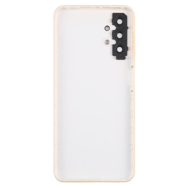 For Samsung Galaxy A13 SM-A135F Back Cover with Camera Lens Cover(Orange)