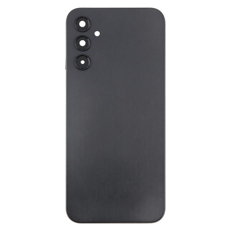 For Samsung Galaxy A14 SM-A145F Back Cover with Camera Lens Cover(Black)