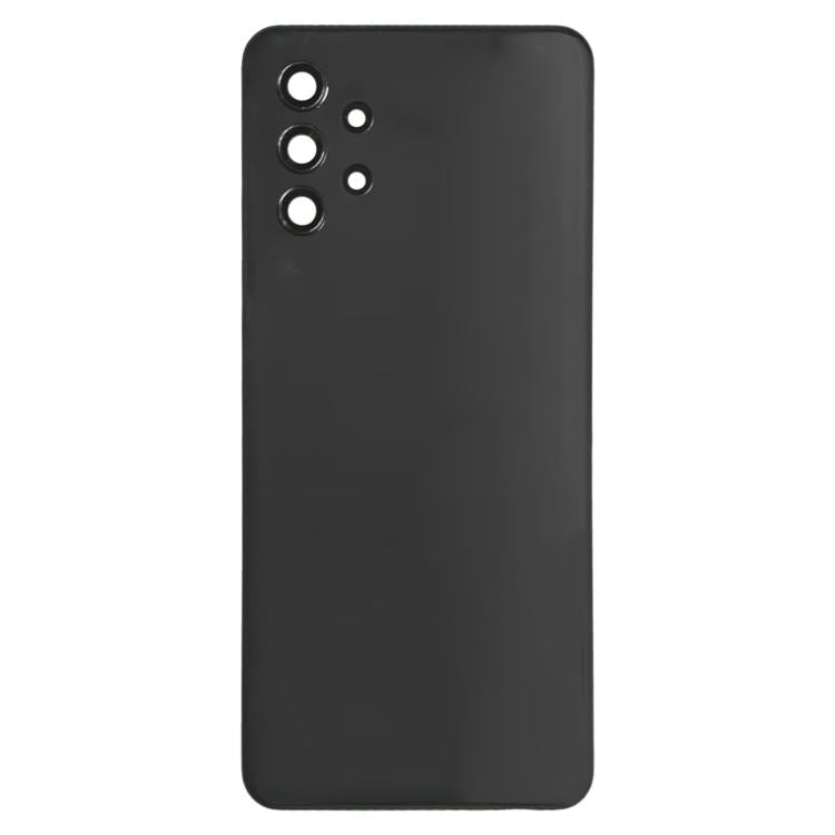 For Samsung Galaxy A32 4G SM-A325F Battery Back Cover with Camera Lens Cover(Black)