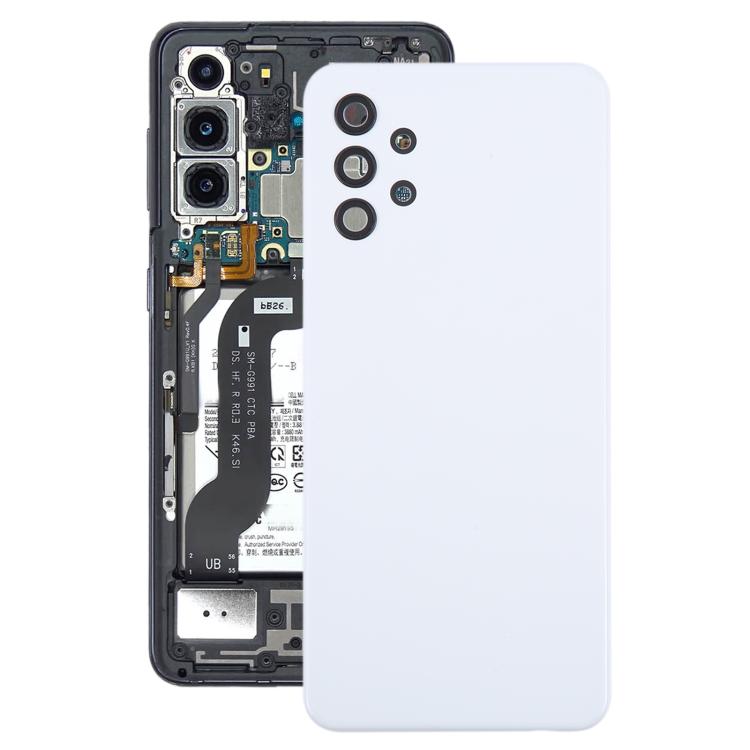 For Samsung Galaxy A32 4G SM-A325F Battery Back Cover with Camera Lens Cover(White)