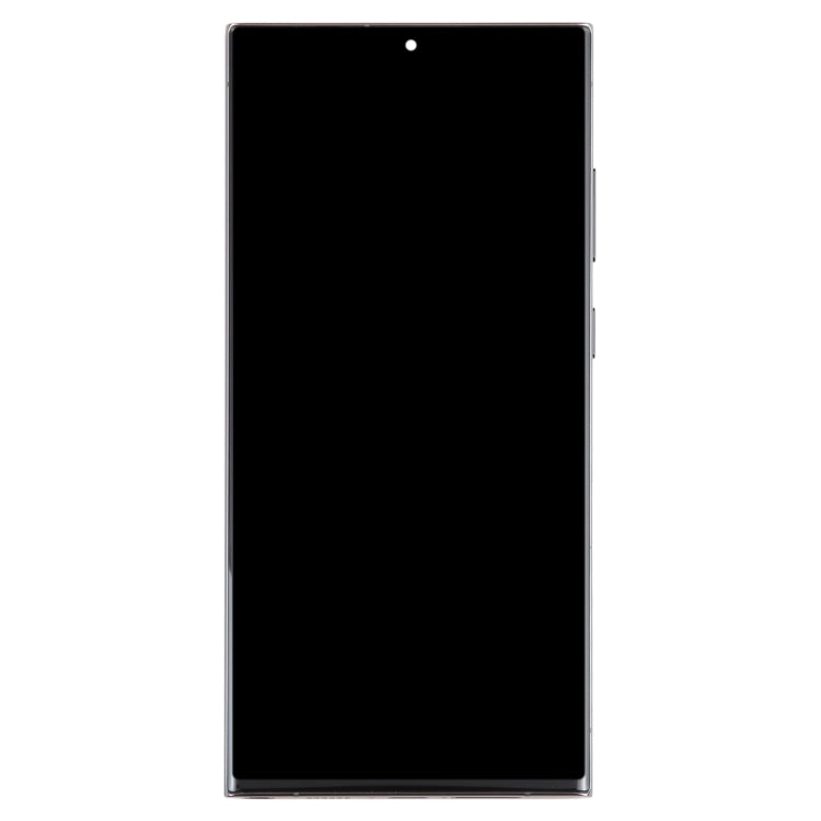 For Samsung Galaxy S23 Ultra SM-S918U US Edition Original LCD Screen Digitizer Full Assembly with Frame (Green)