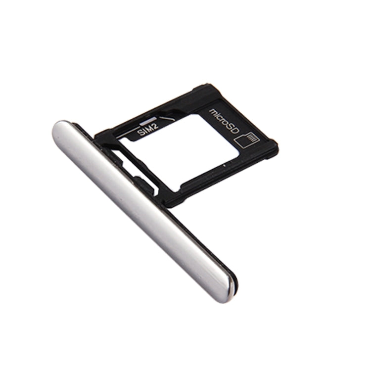 Micro SD / SIM Card Tray + Card Slot Port Dust Plug for Sony Xperia XZ Premium (Dual SIM Version)(Silver) - Card Tray by PMC TechLife | Online Shopping South Africa | PMC TechLife | Buy Now Pay Later Mobicred