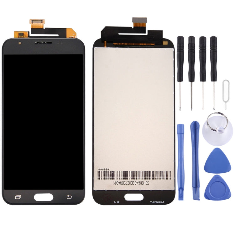 Original LCD Screen + Original Touch Panel for Galaxy J3 Emerge / J327, J327P, J327A(Black)
