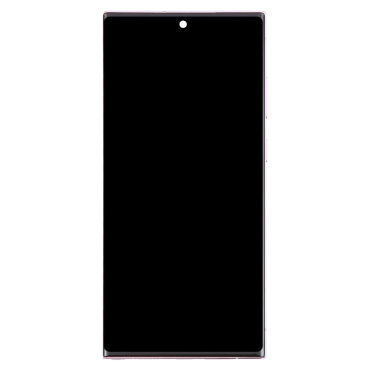 For Samsung Galaxy S23 Ultra 5G SM-S918U US Edition 6.78 inch OLED LCD Screen Digitizer Full Assembly with Frame (Purple)