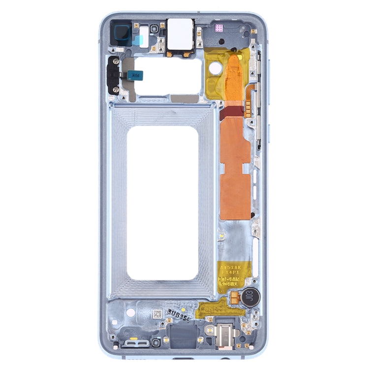 For Samsung Galaxy S10e SM-G970F/DS, SM-G970U, SM-G970W Middle Frame Bezel Plate with Side Keys (Blue)