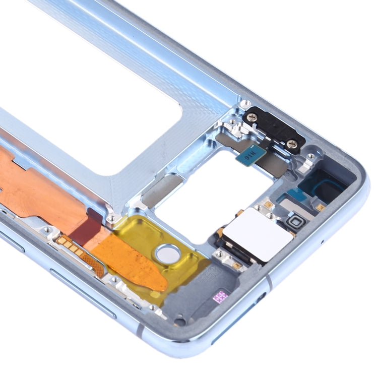 For Samsung Galaxy S10e SM-G970F/DS, SM-G970U, SM-G970W Middle Frame Bezel Plate with Side Keys (Blue)