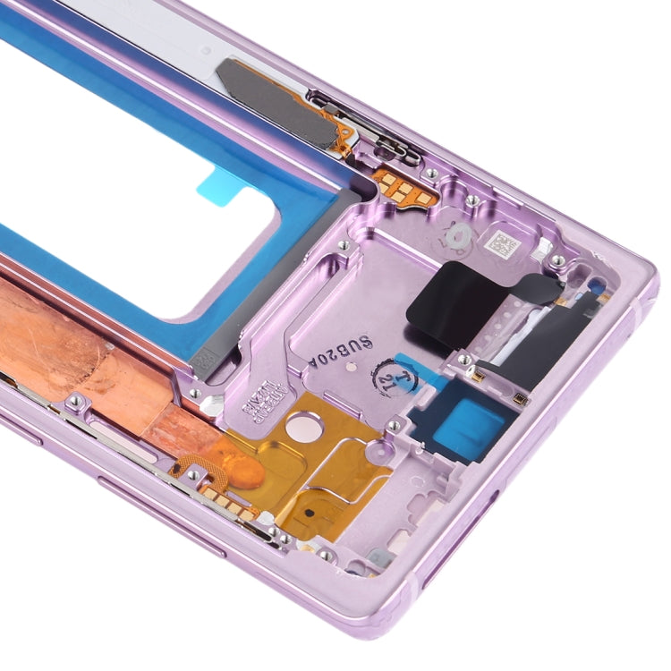 For Samsung Galaxy Note9 SM-N960F/DS, SM-N960U, SM-N9600/DS Middle Frame Bezel Plate with Side Keys (Purple)