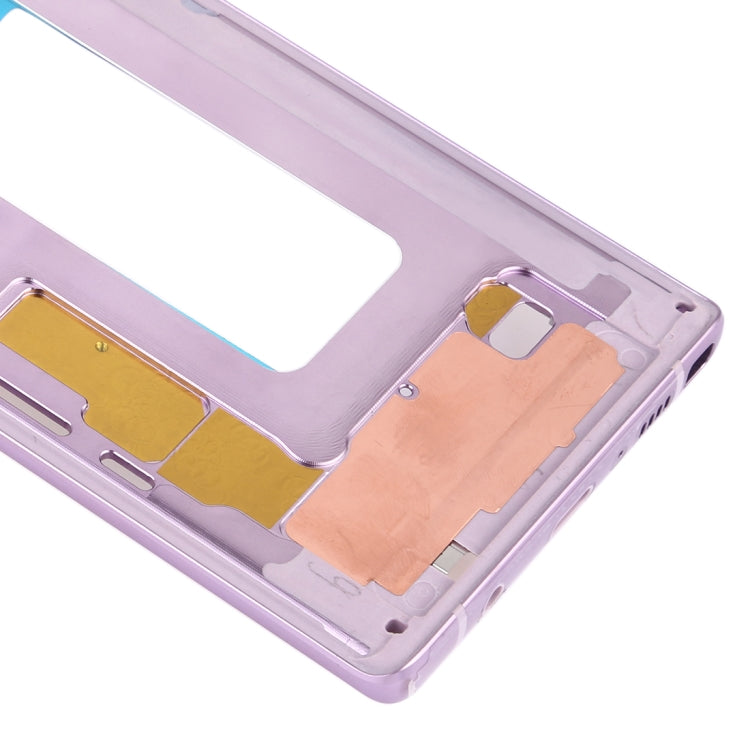 For Samsung Galaxy Note9 SM-N960F/DS, SM-N960U, SM-N9600/DS Middle Frame Bezel Plate with Side Keys (Purple)