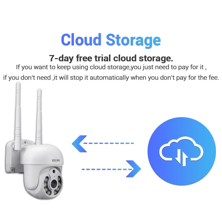 ESCAM WNK714 3.0 Million Pixels 4-channel HD Dome Camera NVR Wireless Monitoring Kit, AU Plug