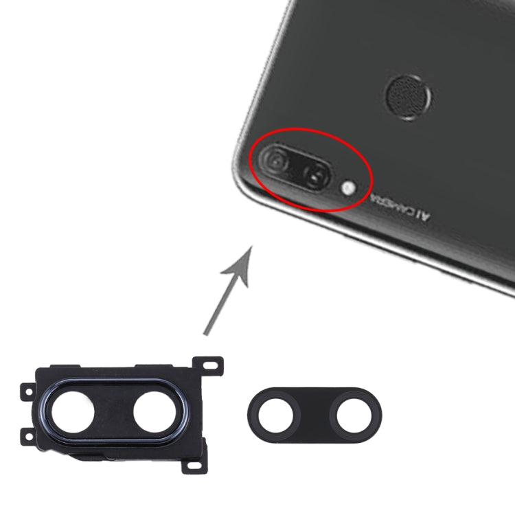 For Huawei Enjoy 9 Plus 10pcs Camera Lens Cover (Black) - Camera by PMC TechLife | Online Shopping South Africa | PMC TechLife | Buy Now Pay Later Mobicred