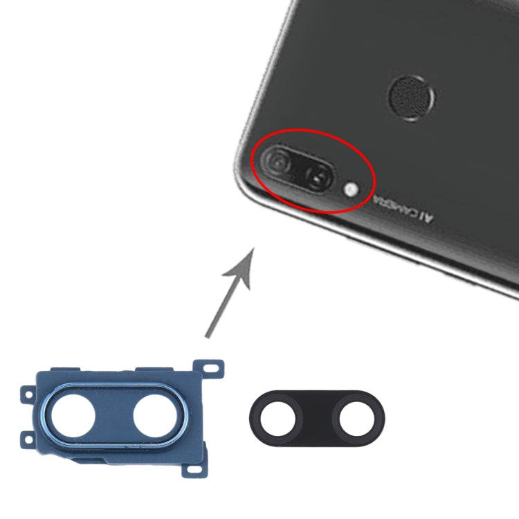 For Huawei Enjoy 9 Plus 10pcs Camera Lens Cover (Blue) - Camera by PMC TechLife | Online Shopping South Africa | PMC TechLife