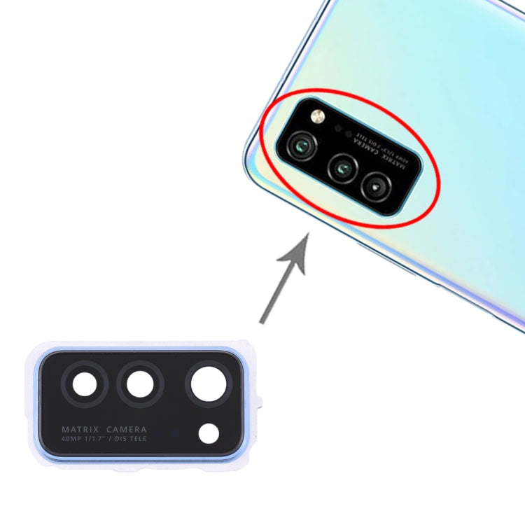 For Huawei Honor V30 10pcs Camera Lens Cover (Blue) - Camera by PMC TechLife | Online Shopping South Africa | PMC TechLife