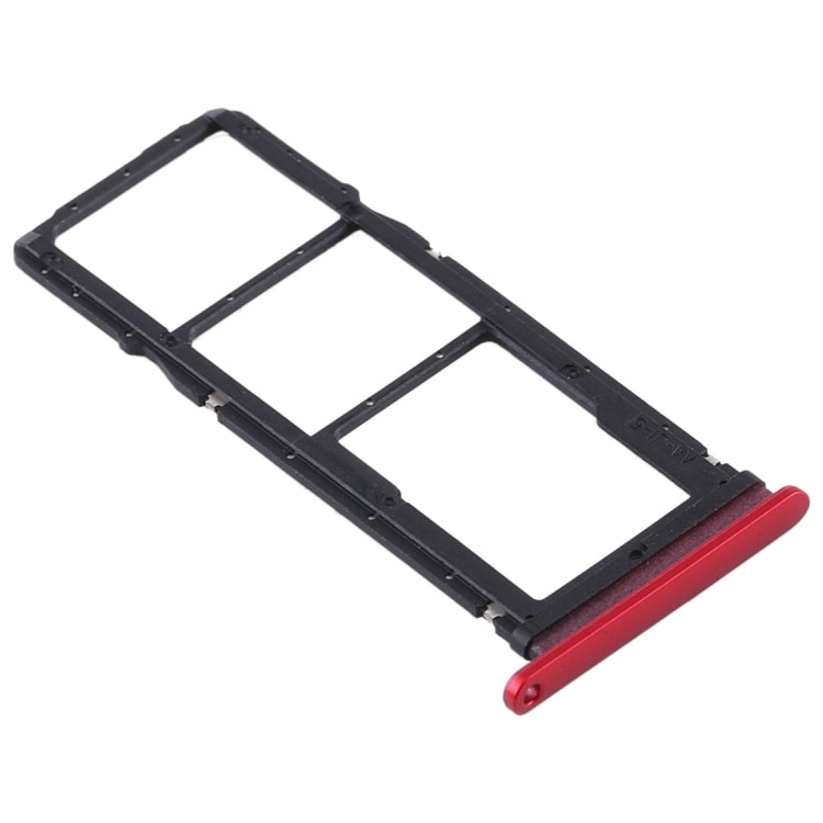 SIM Card Tray + SIM Card Tray + Micro SD Card Tray for Huawei Y7p (Red) - Card Socket by PMc TechLife | Online Shopping South Africa | PMc TechLife | Buy Now Pay Later Mobicred