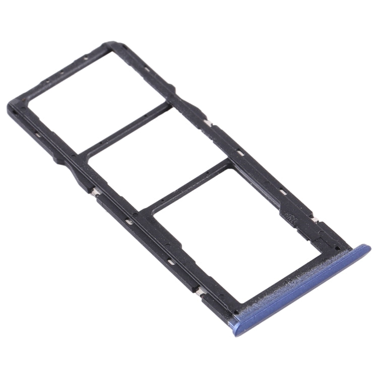 For OPPO Realme C11 RMX2185 SIM Card Tray + SIM Card Tray + Micro SD Card Tray (Blue)