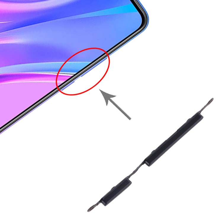 Power Button and Volume Control Button for Xiaomi Redmi 9A(Black) - Home key & Side Key by PMc TechLife | Online Shopping South Africa | PMc TechLife | Buy Now Pay Later Mobicred