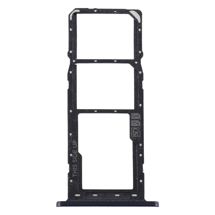 SIM Card Tray + SIM Card Tray + Micro SD Card Tray for Motorola Moto E6 Plus/Moto E6s (2020)/AGA0004/PAGA0004IN/PAGA0033IN/PAGA0033 (Black)