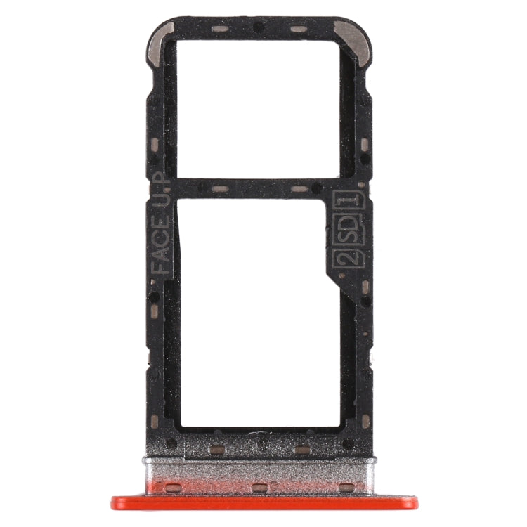 SIM Card Tray + SIM Card Tray / Micro SD Card Tray for Motorola Moto E7 Power PAMH0001IN PAMH0010IN PAMH0019IN (Red)