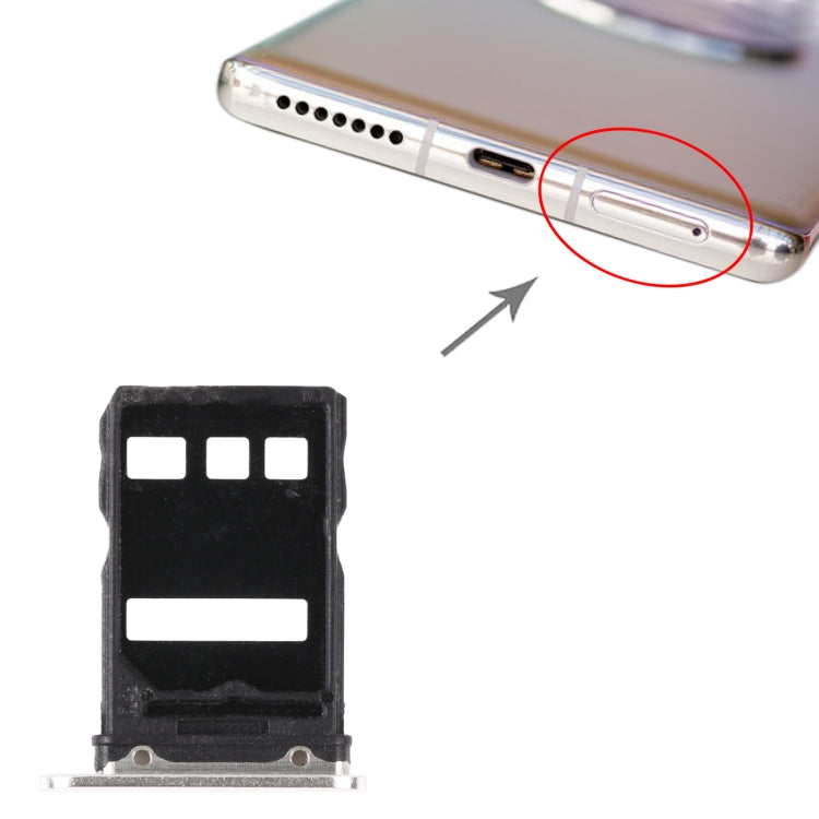 SIM Card Tray + NM Card Tray for Huawei Mate 40 (Silver) - Card Socket by PMc TechLife | Online Shopping South Africa | PMc TechLife | Buy Now Pay Later Mobicred