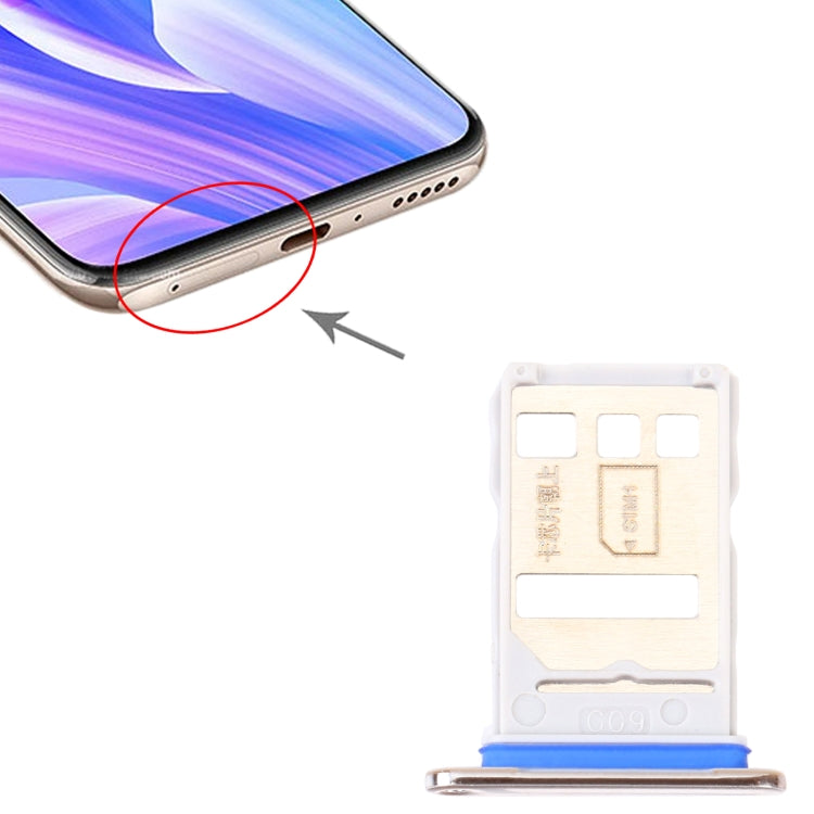 SIM Card Tray + NM Card Tray for Huawei Enjoy 20 Plus 5G (Silver) - Card Socket by PMc TechLife | Online Shopping South Africa | PMc TechLife | Buy Now Pay Later Mobicred