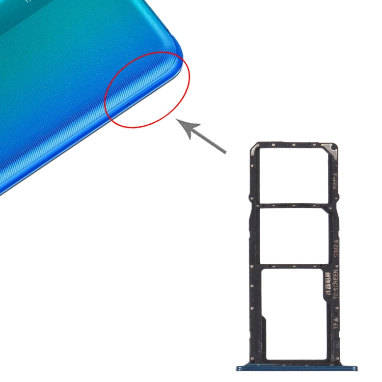 SIM Card Tray + SIM Card Tray + Micro SD Card Tray for Honor 8S 2020 (Green) - Card Socket by PMc TechLife | Online Shopping South Africa | PMc TechLife | Buy Now Pay Later Mobicred