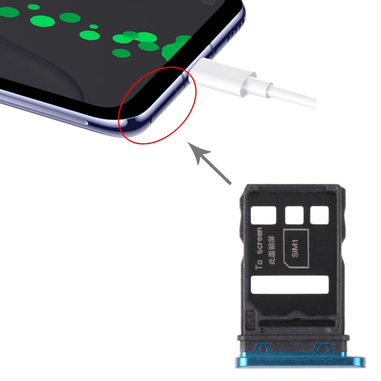 SIM Card Tray + SIM Card Tray for Huawei Nova 7 5G (Green) - Card Socket by PMc TechLife | Online Shopping South Africa | PMc TechLife | Buy Now Pay Later Mobicred