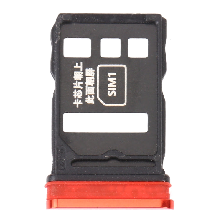 SIM Card Tray + SIM Card Tray for Huawei Nova 6 (Red)