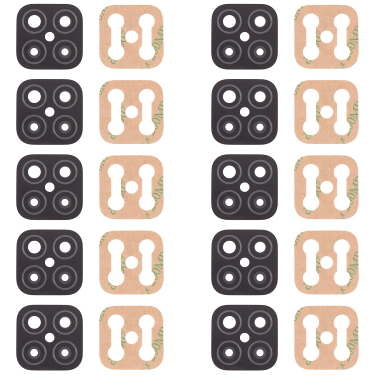For Huawei Nova 8 SE 10pcs Back Camera Lens (Black)