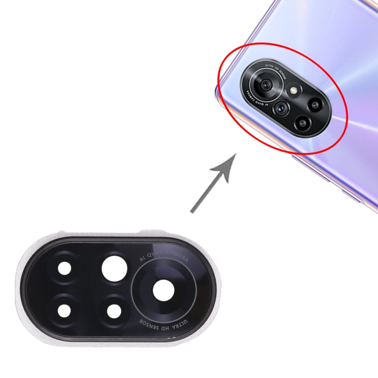 For Huawei Nova 8 5G 10pcs Camera Lens Cover (Black)
