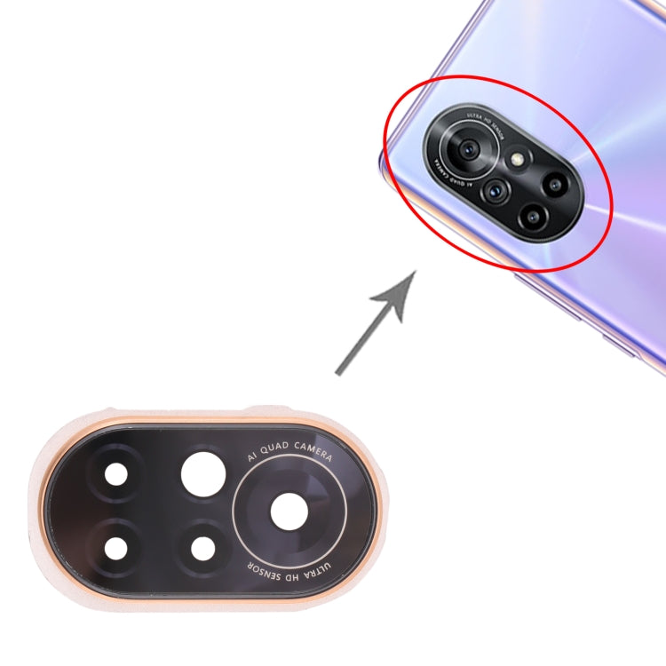 For Huawei Nova 8 5G 10pcs Camera Lens Cover (Gold) - Camera by PMC TechLife | Online Shopping South Africa | PMC TechLife | Buy Now Pay Later Mobicred