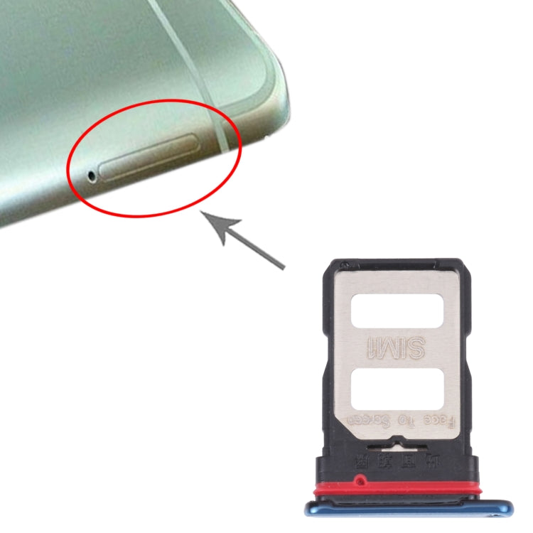 SIM Card Tray + SIM Card Tray for Xiaomi Redmi K40 Pro / Redmi K40 / Redmi K40 Pro+ / Poco F3 / Mi 11i / Mi 11X / Mi 11X Pro(Blue)