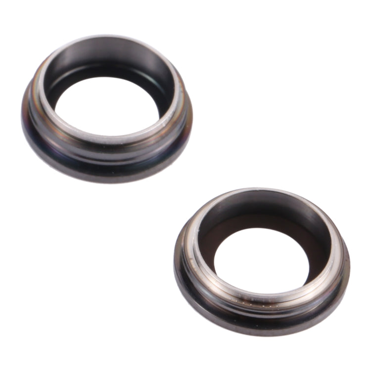2 PCS Rear Camera Glass Lens Metal Inside Protector Hoop Ring for iPhone 13 / 13 Mini