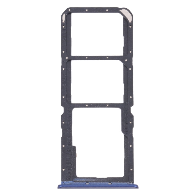 For OPPO Realme C17 RMX2101 SIM Card Tray + SIM Card Tray + Micro SD Card Tray (Blue)