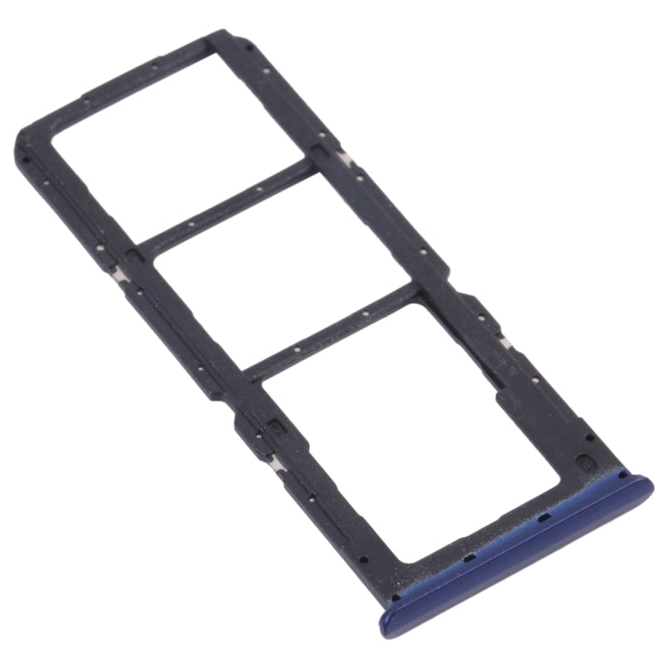 For OPPO Realme C17 RMX2101 SIM Card Tray + SIM Card Tray + Micro SD Card Tray (Blue)