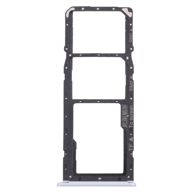 For OPPO Realme 7 (Asia) RMX2151, RMX2163 SIM Card Tray + SIM Card Tray + Micro SD Card Tray (White)