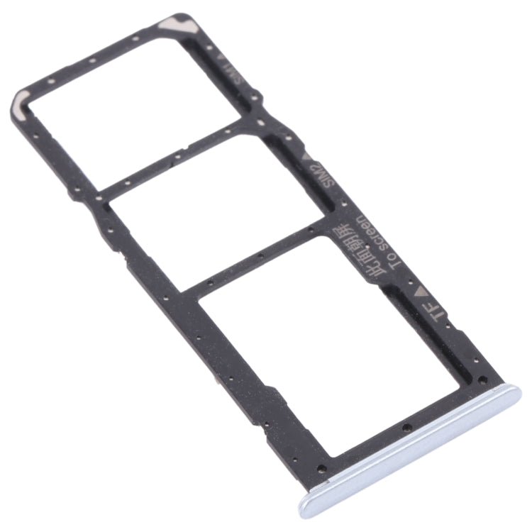 For OPPO Realme 7 (Asia) RMX2151, RMX2163 SIM Card Tray + SIM Card Tray + Micro SD Card Tray (White)