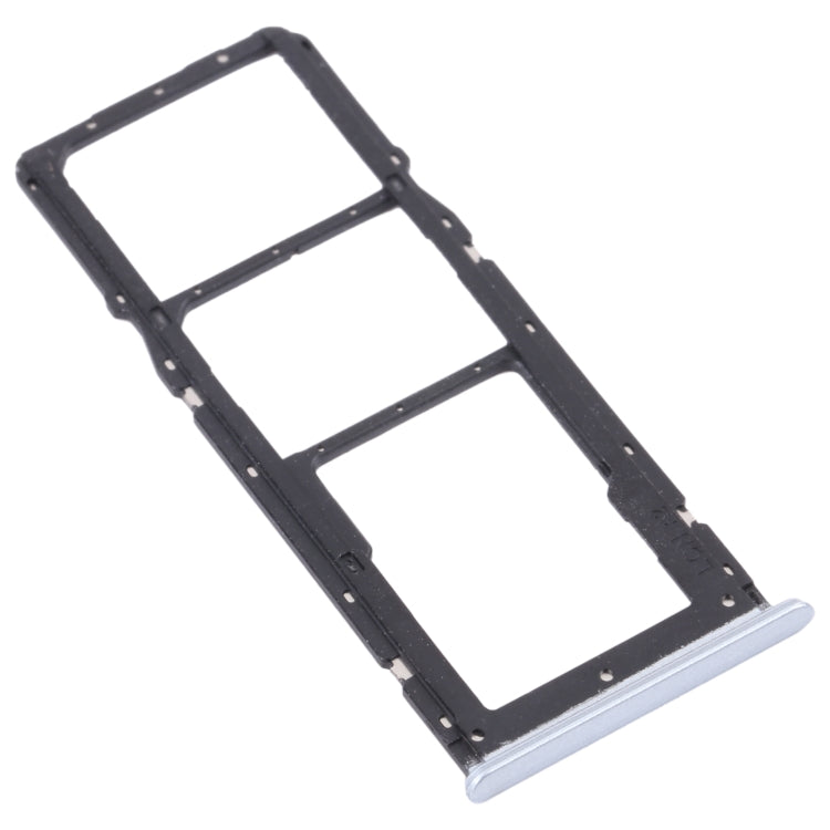 For OPPO Realme 7 (Asia) RMX2151, RMX2163 SIM Card Tray + SIM Card Tray + Micro SD Card Tray (White)
