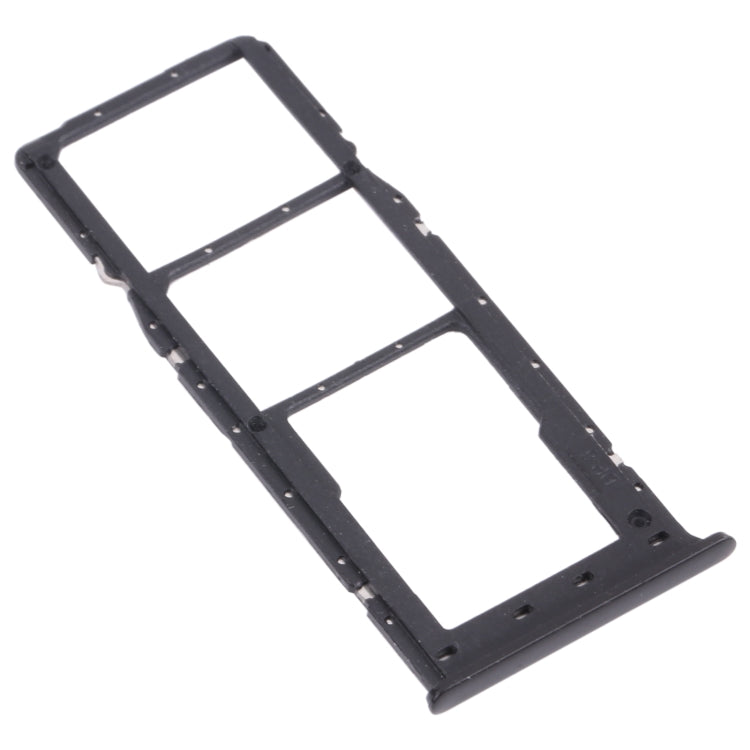 For OPPO Realme 6 Pro RMX2061, RMX2063 SIM Card Tray + SIM Card Tray + Micro SD Card Tray (Black)