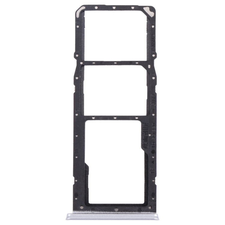 For OPPO Realme 7 (Global) SIM Card Tray + SIM Card Tray + Micro SD Card Tray (Silver)