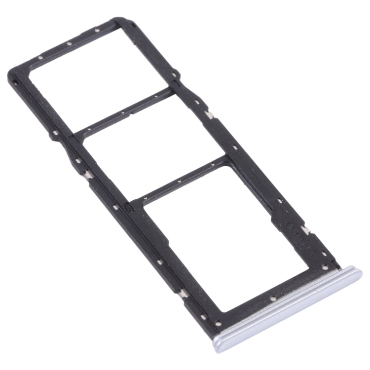 For OPPO Realme 7 (Global) SIM Card Tray + SIM Card Tray + Micro SD Card Tray (Silver)