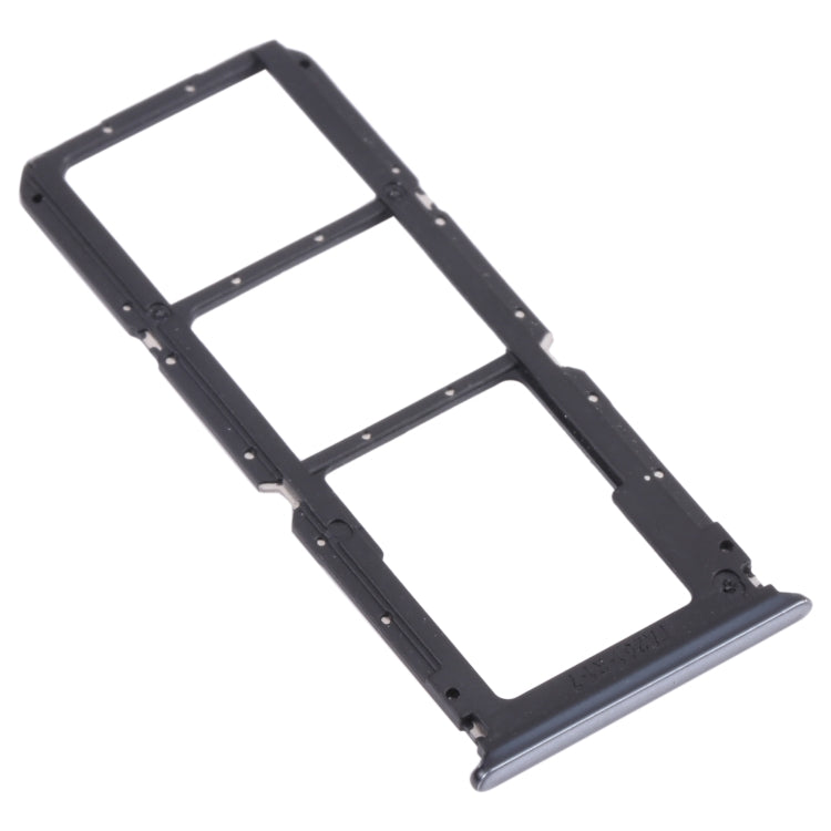 For OPPO A74 5G / A54 5G / A93 PCGM00, PEHM00 SIM Card Tray + SIM Card Tray + Micro SD Card Tray(Black)