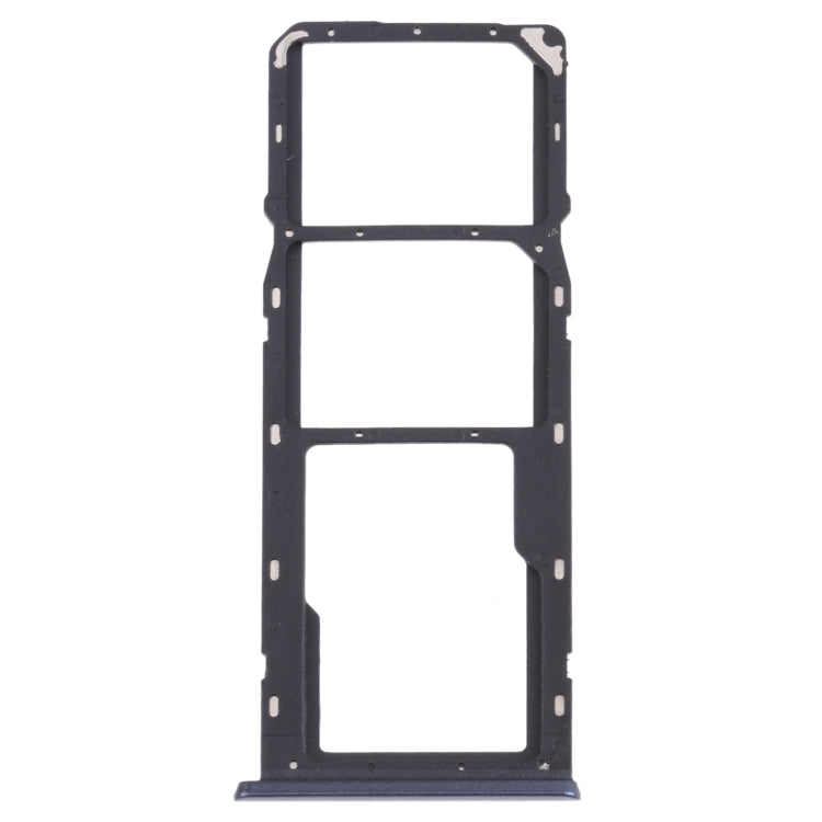 For OPPO A15 CPH2185 SIM Card Tray + SIM Card Tray + Micro SD Card Tray (Black)