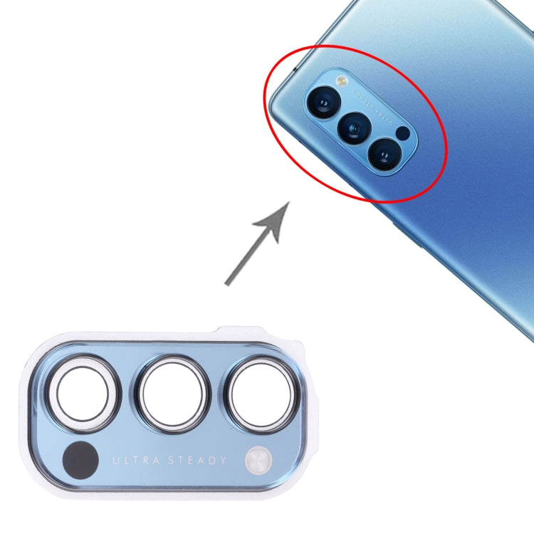For OPPO Reno4 Pro 5G PDNM00, PDNT00, CPH2089 Camera Lens Cover (Blue)
