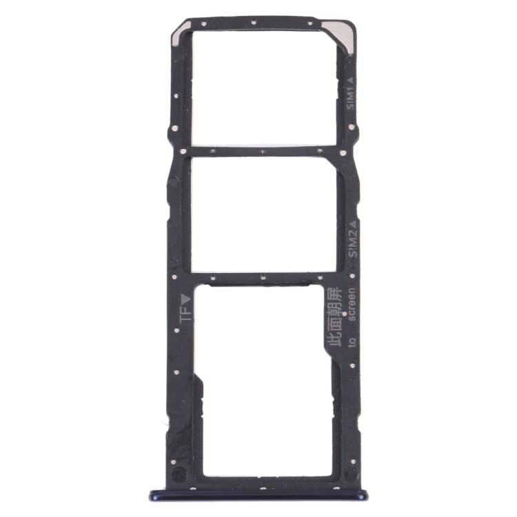 SIM Card Tray + SIM Card Tray + Micro SD Card Tray for Huawei Enjoy 8 (Blue)
