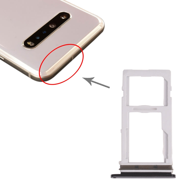 SIM Card Tray + SIM Card Tray for LG V60 ThinQ 5G / V60 ThinQ 5G UW LM-V600, LM-V600VML, LMV600VML (Black) - For LG by PMC TechLife | Online Shopping South Africa | PMC TechLife | Buy Now Pay Later Mobicred