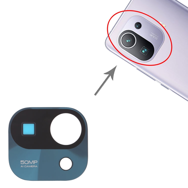 Back Camera Lens for Xiaomi Mi 11 Pro M2102K1AC (Green) - Camera by PMC TechLife | Online Shopping South Africa | PMC TechLife