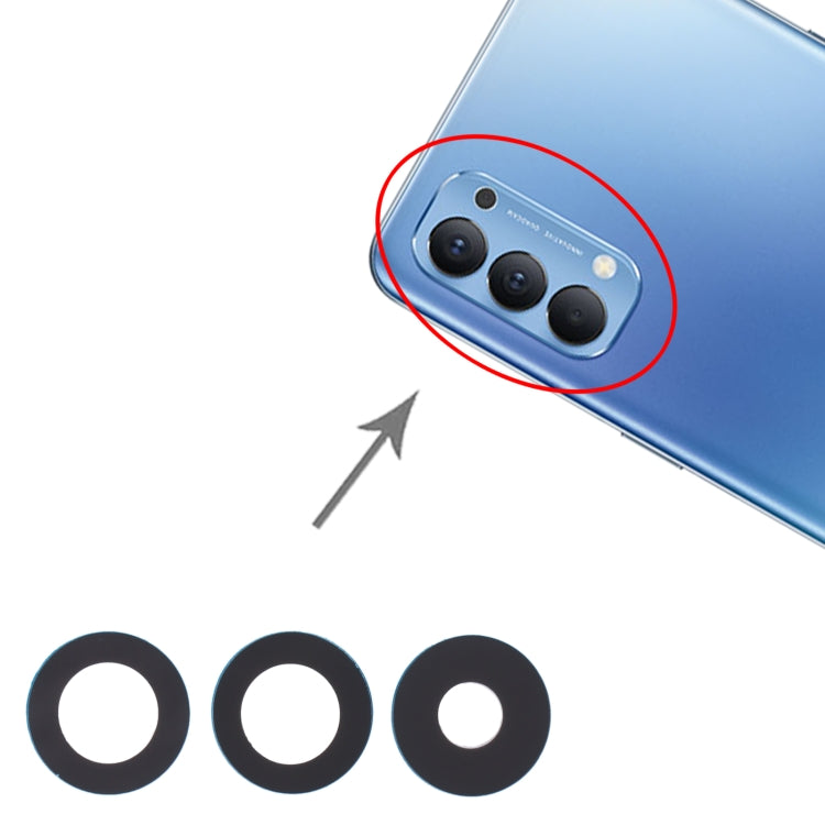 For OPPO Reno4 4G / Reno4 5G 10pcs Back Camera Lens - Camera Series by PMc TechLife | Online Shopping South Africa | PMc TechLife | Buy Now Pay Later Mobicred